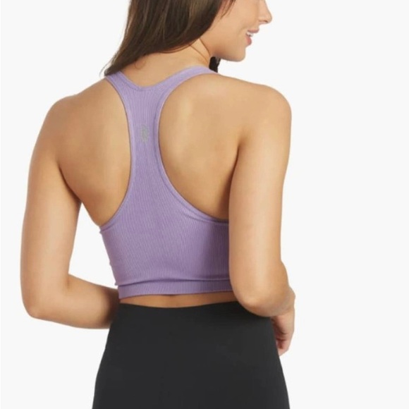 Free People free throw purple crop top size Large - Picture 2 of 8